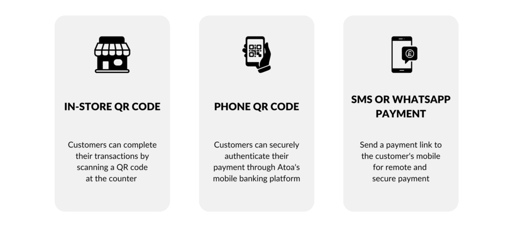 Open banking payment methods