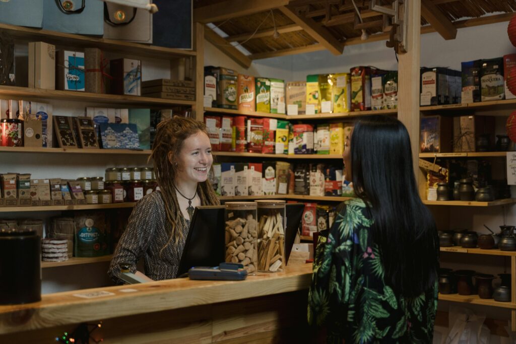 Individual at a retail store