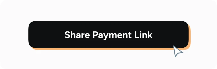 A Share Payment Link button in the Atoa app